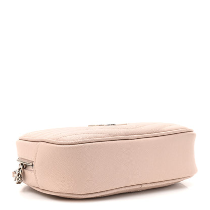 Saint Laurent Grain De Poudre Matelasse Monogram Mini Lou Camera Bag Marble Pink 4 of 11