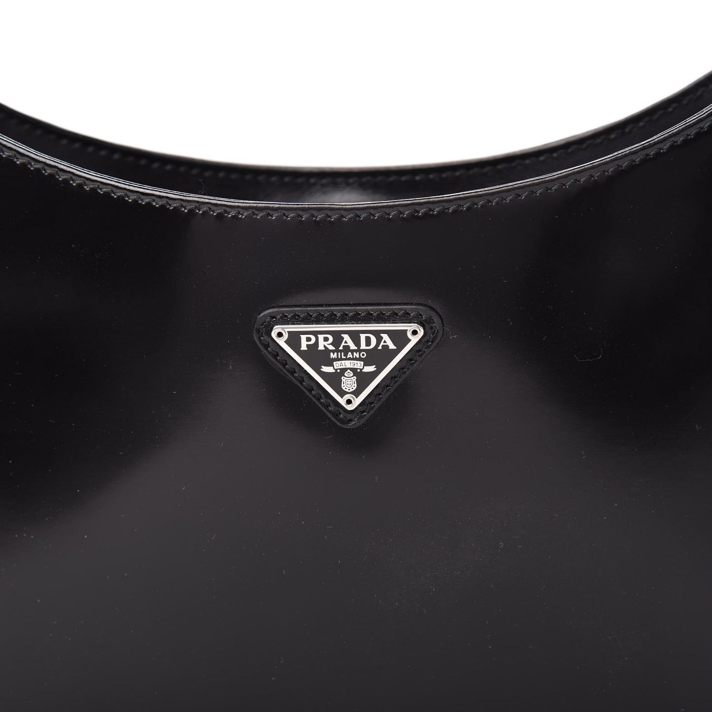 Spazzolato Cleo Shoulder Bag Black