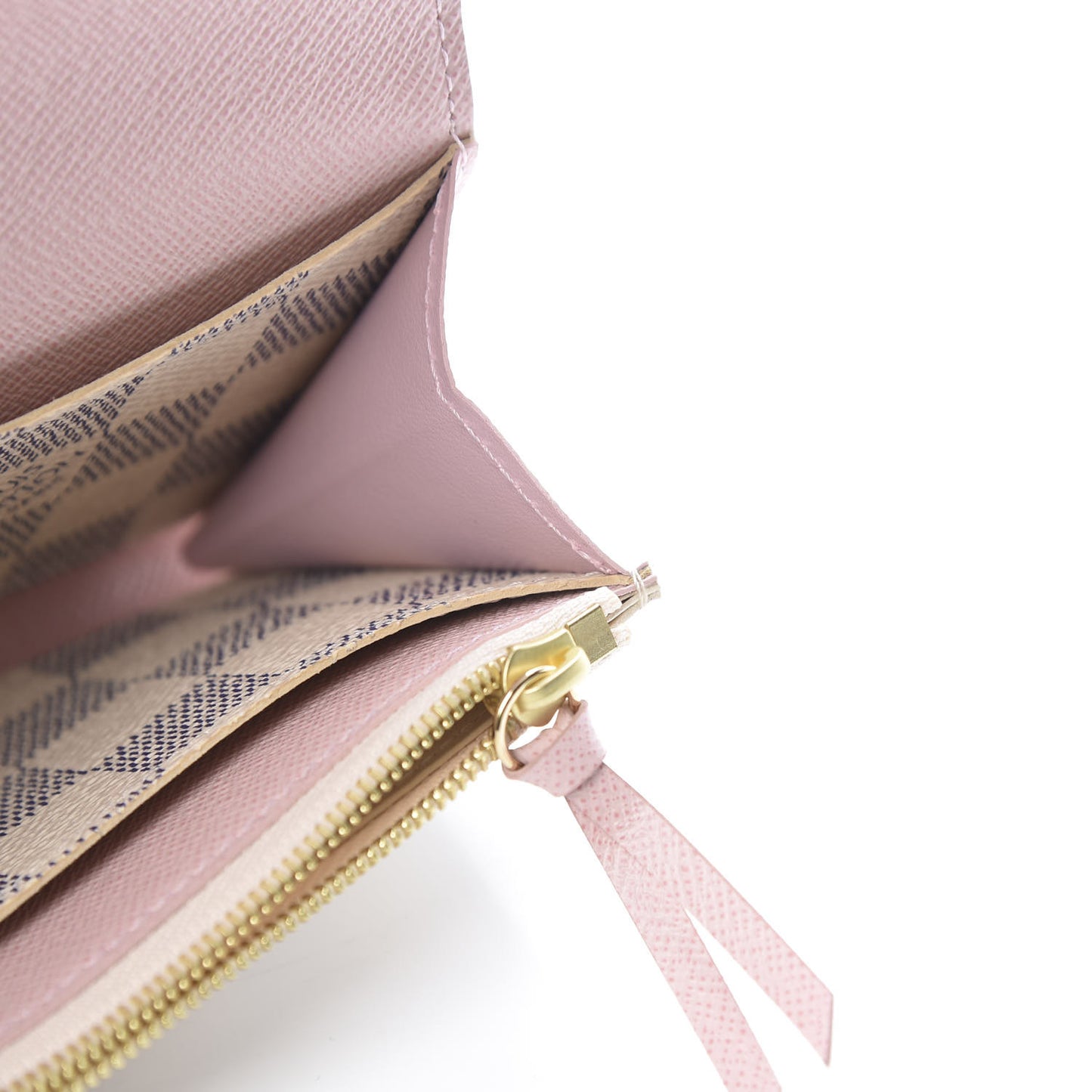 Damier Azur Emilie Wallet Rose Ballerine
