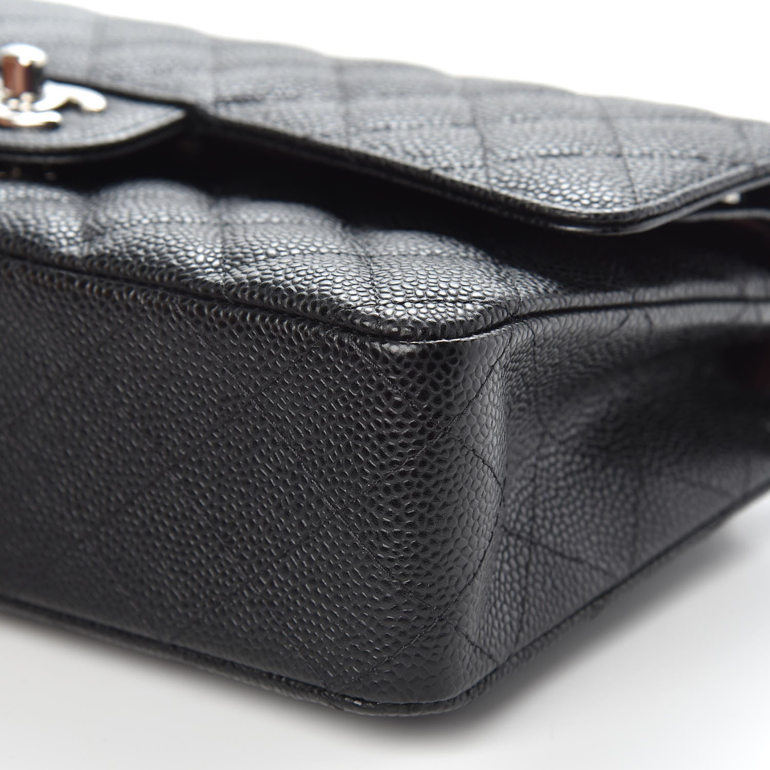 Chanel Caviar Quilted Medium Double Flap Black 9 of 11
