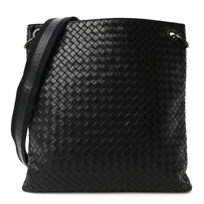 Bottega Veneta Nappa Intrecciato VN Crossbody Messenger Bag Black 1 of 9