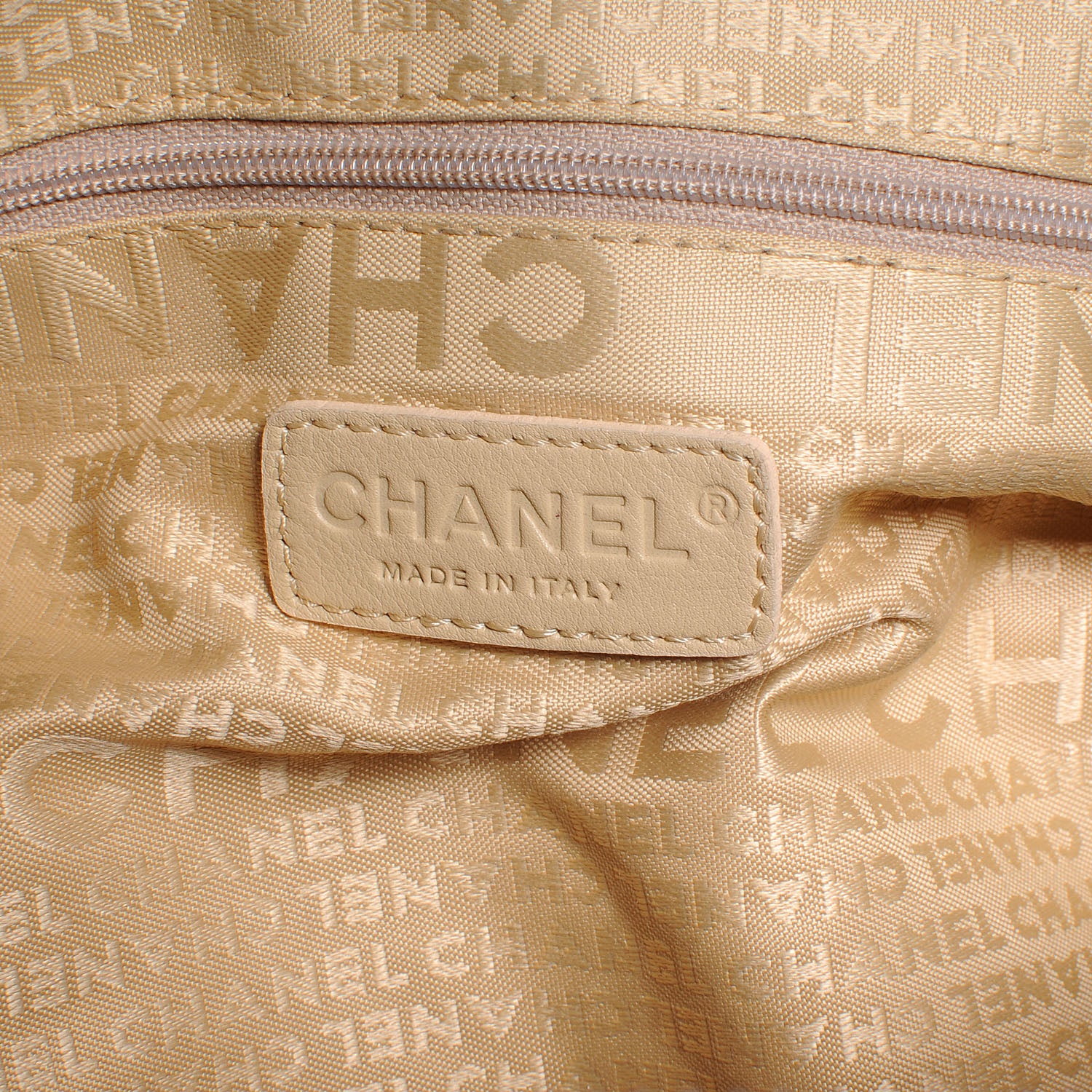 Chanel Leather Square Stitched Bag Beige 6 of 7