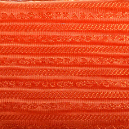 Prada Vitello Daino Side Zip Shopping Tote Papaya 8 of 12