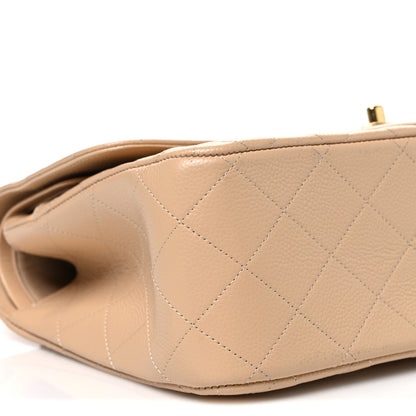 Chanel Caviar Quilted Jumbo Double Flap Beige 9 of 10