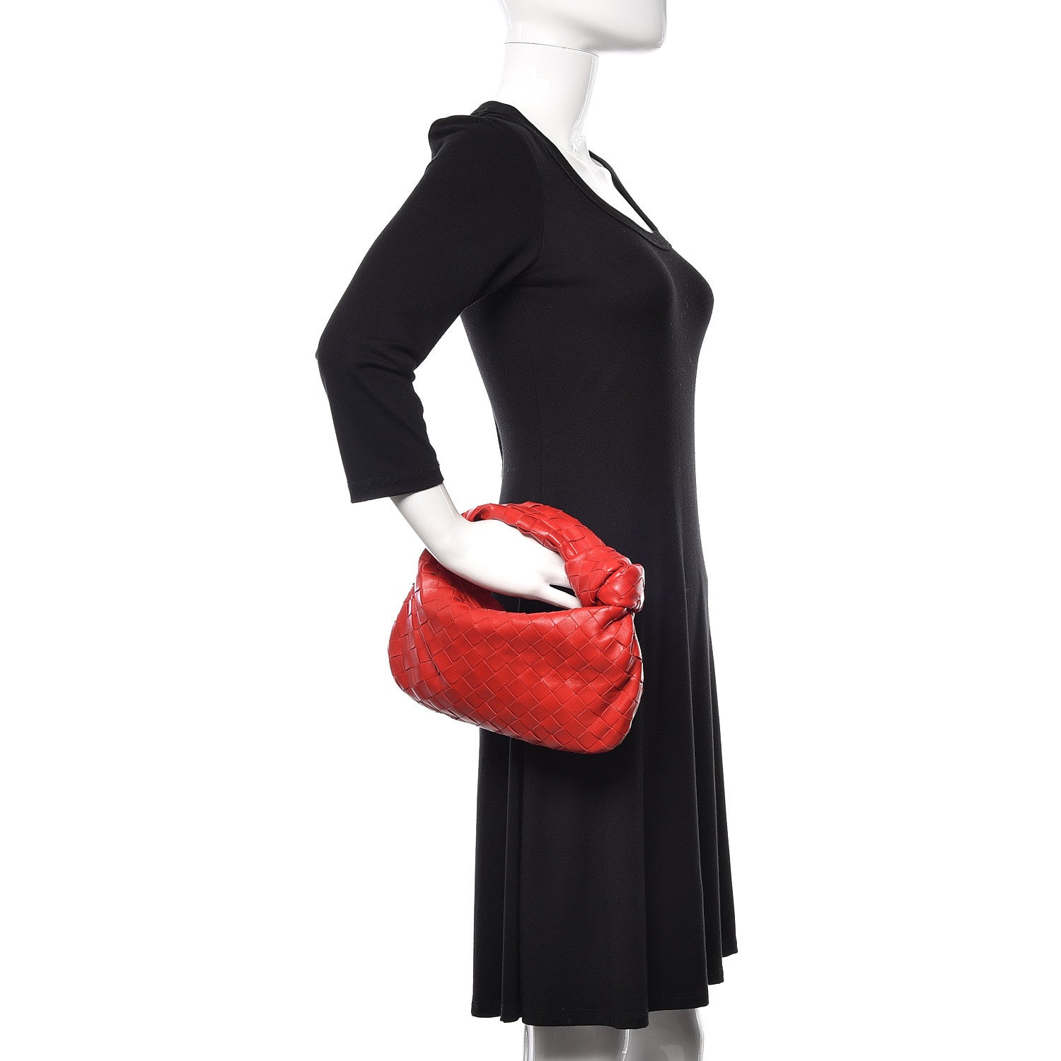 Bottega Veneta Nappa Intrecciato Mini Jodie Red 2 of 9