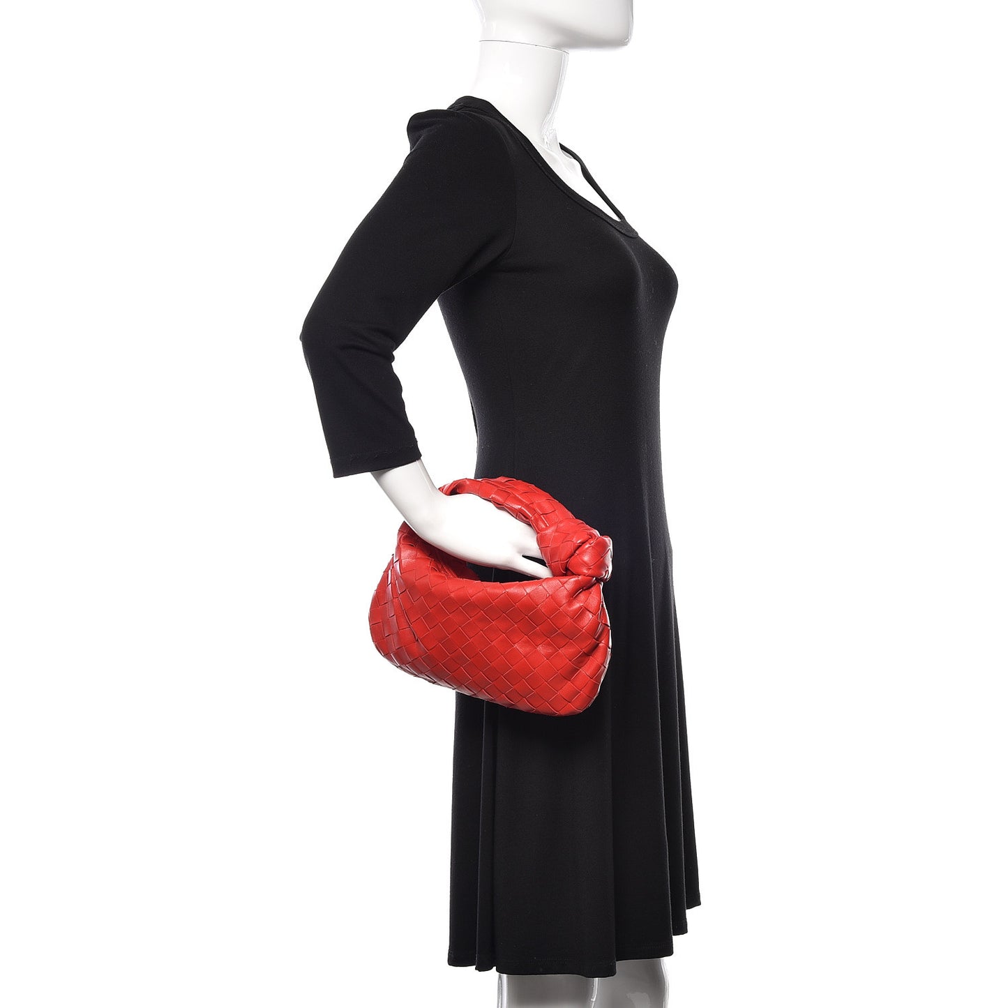 Nappa Intrecciato Mini Jodie Red