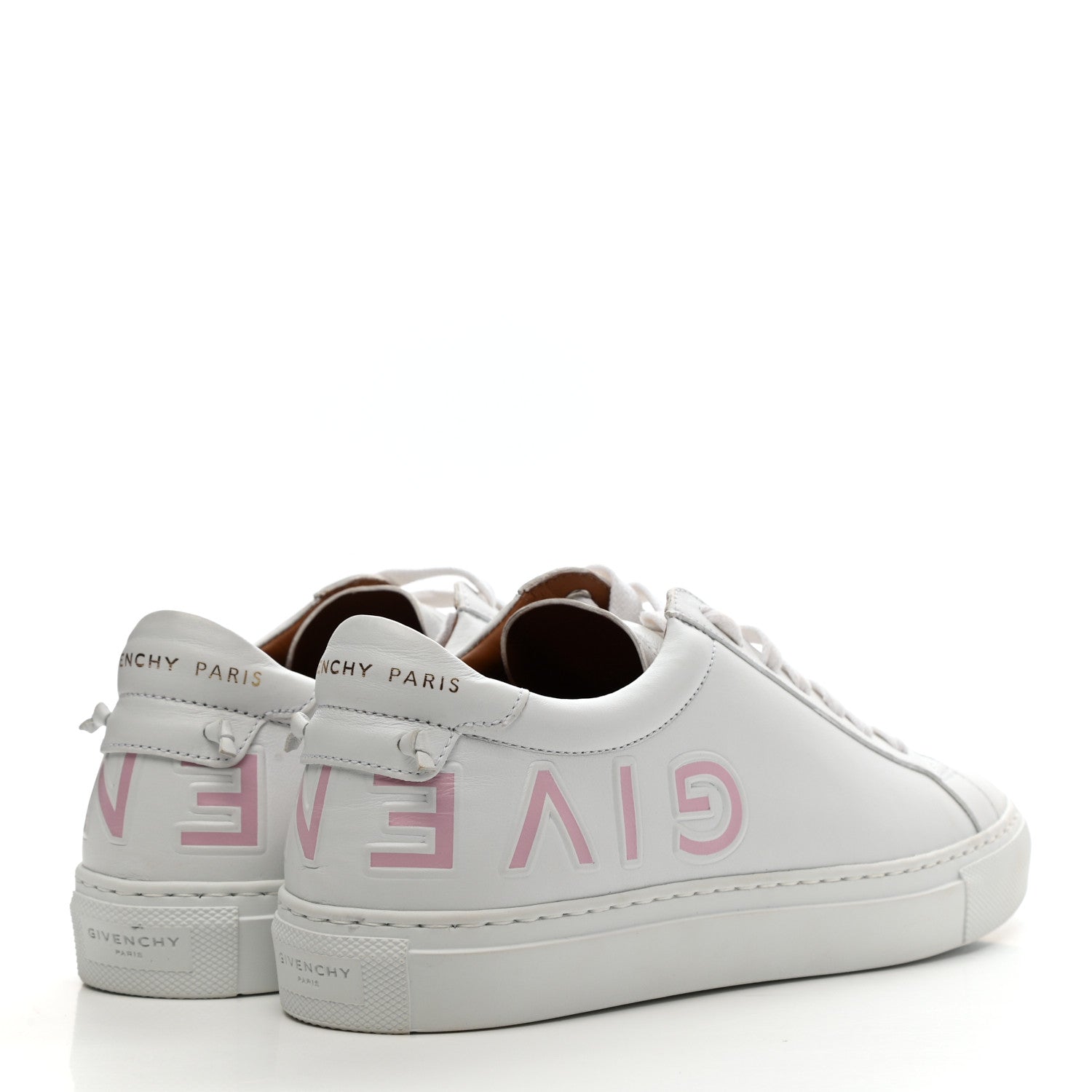 Givenchy Calfskin Reverse Logo Urban Street Sneakers 36.5 White Pink 4 of 10