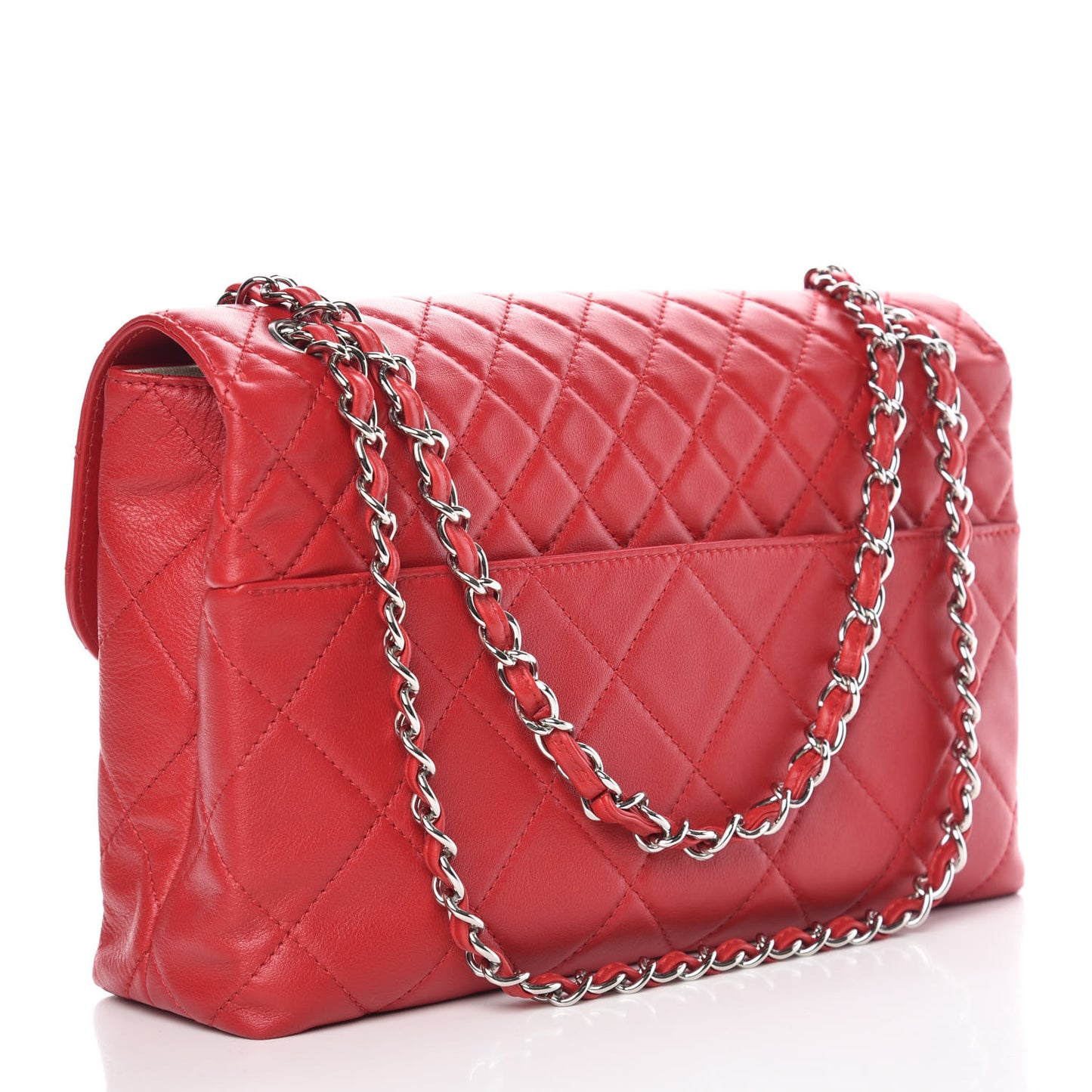 Calfskin Quilted In The Business Flap Red