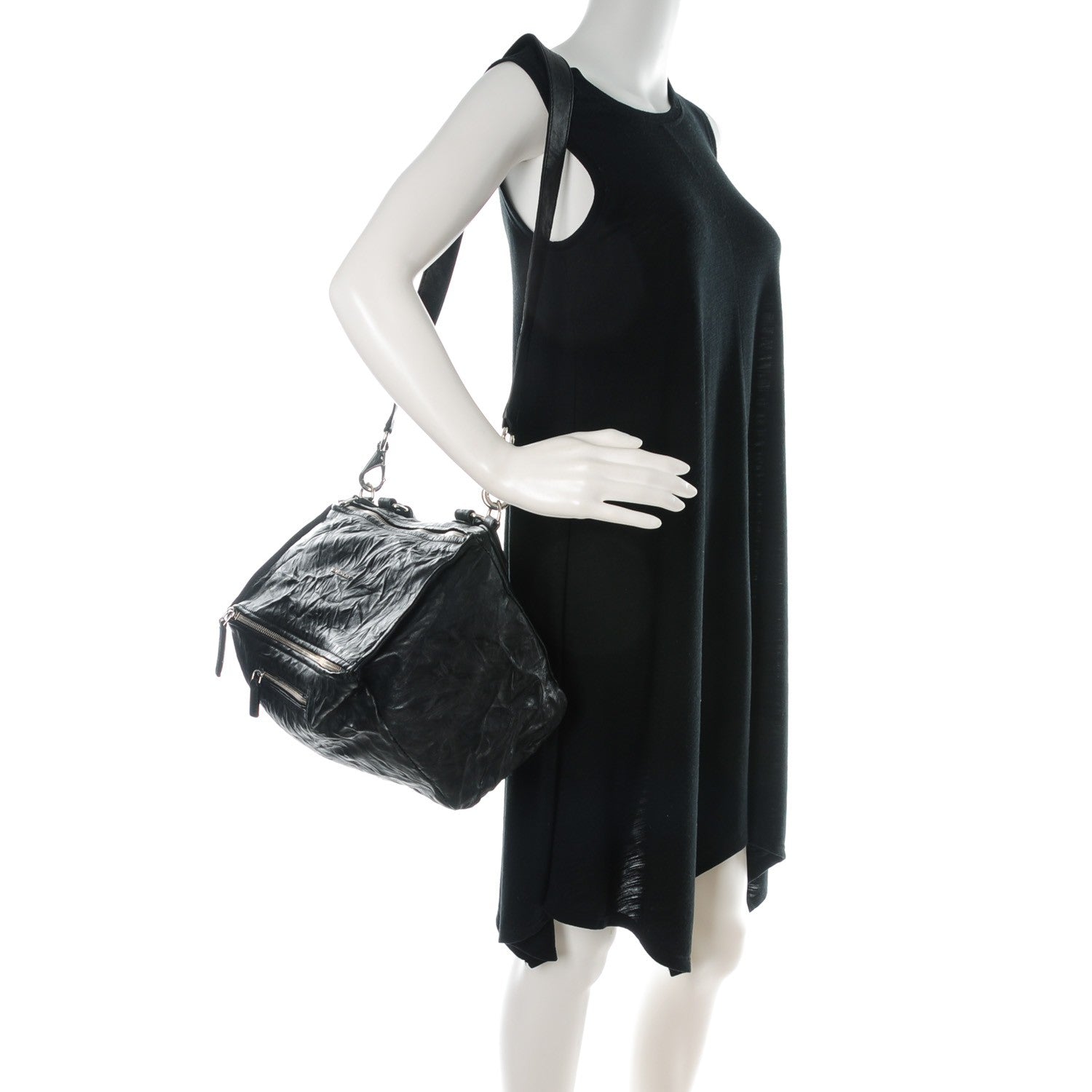 Givenchy Tumbled Sheepskin Medium Pandora Bag Black 2 of 8