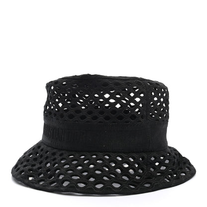 Christian Dior Mesh Small Brim Bucket Hat 57 Black 1 of 8