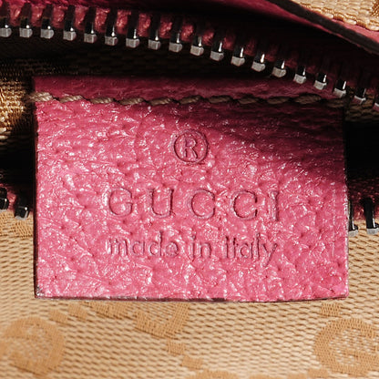 Gucci GG Monogram Web Double Pocket Belt Bag Pink 5 of 6