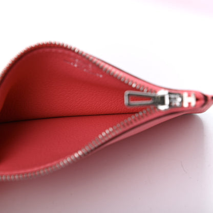 Hermes Evercolor Roulis Slim Wallet Rose Azalee 7 of 9