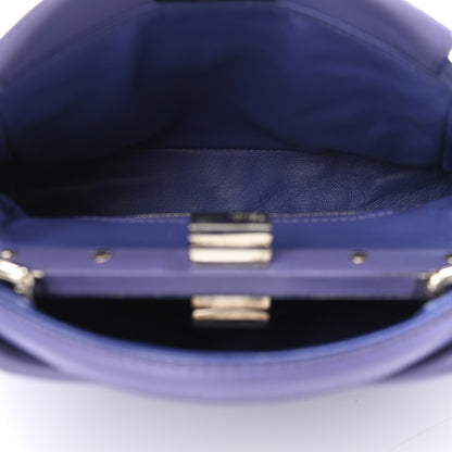 Fendi Nappa Mini Peekaboo Iconic Satchel Viola Cassis 6 of 11