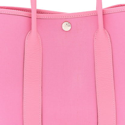 Hermes Toile Officier Vache Country Garden Party 30 TPM Pink 8 of 11
