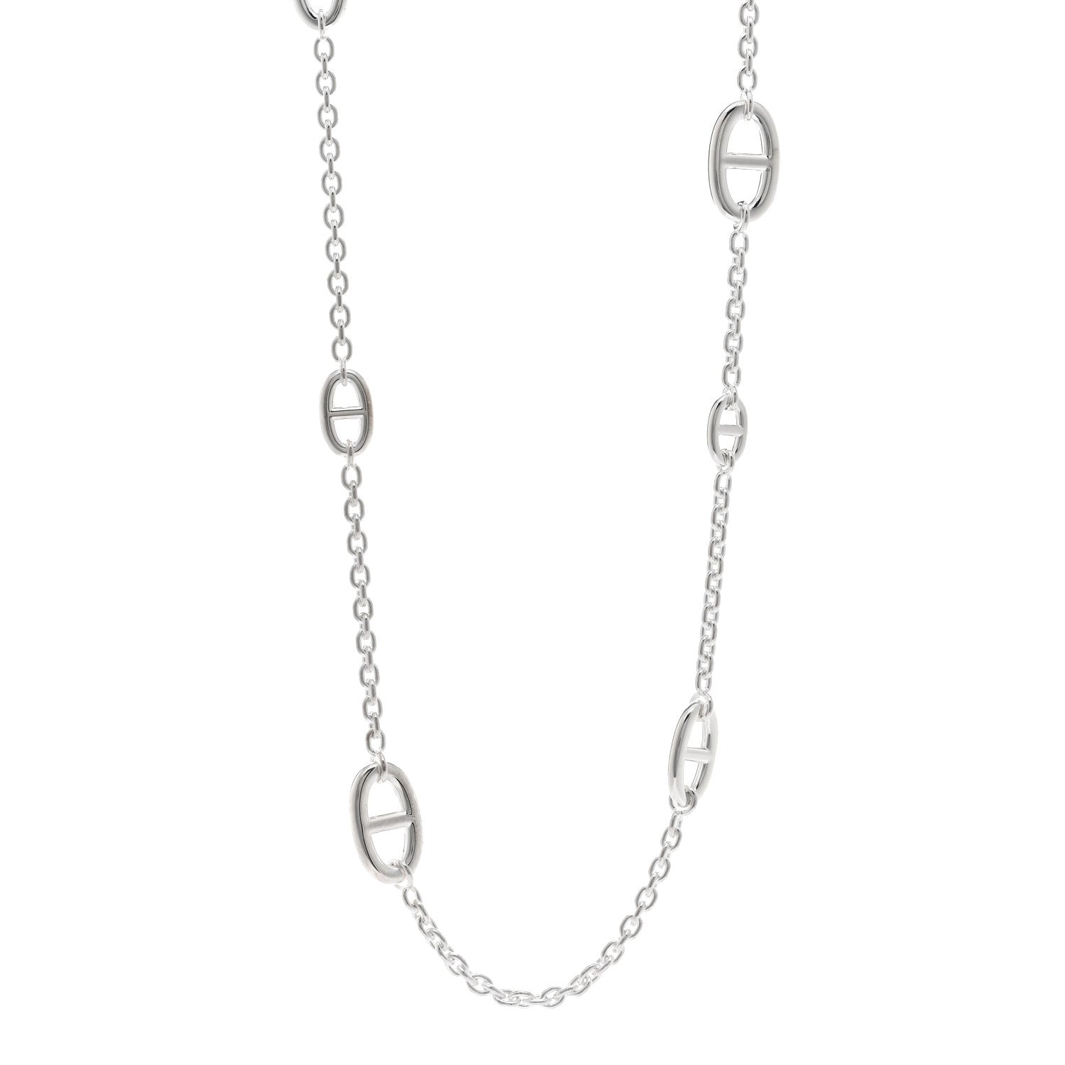 Hermes Sterling Silver Farandole Necklace 80 1 of 5