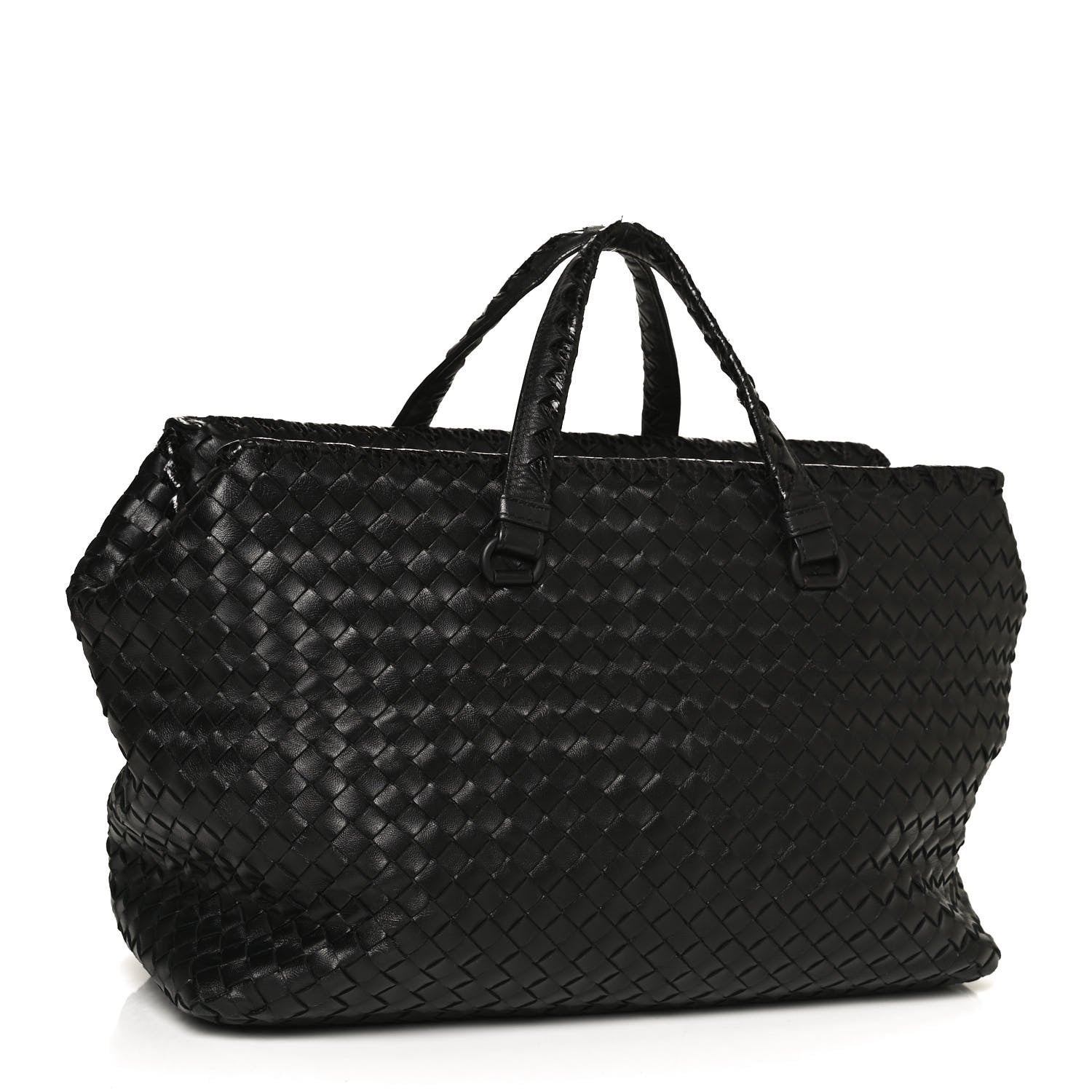 Bottega Veneta Nappa Intrecciato Ayers Brick Tote Black 3 of 11
