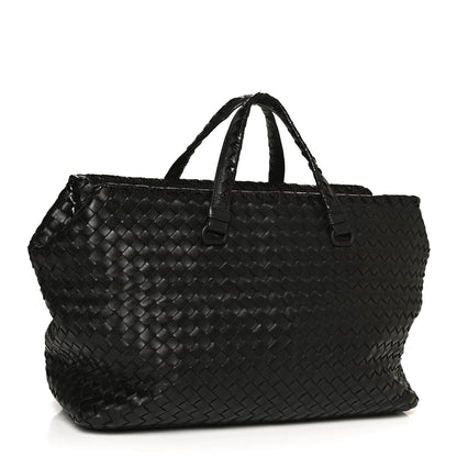 Bottega Veneta Nappa Intrecciato Ayers Brick Tote Black 3 of 11