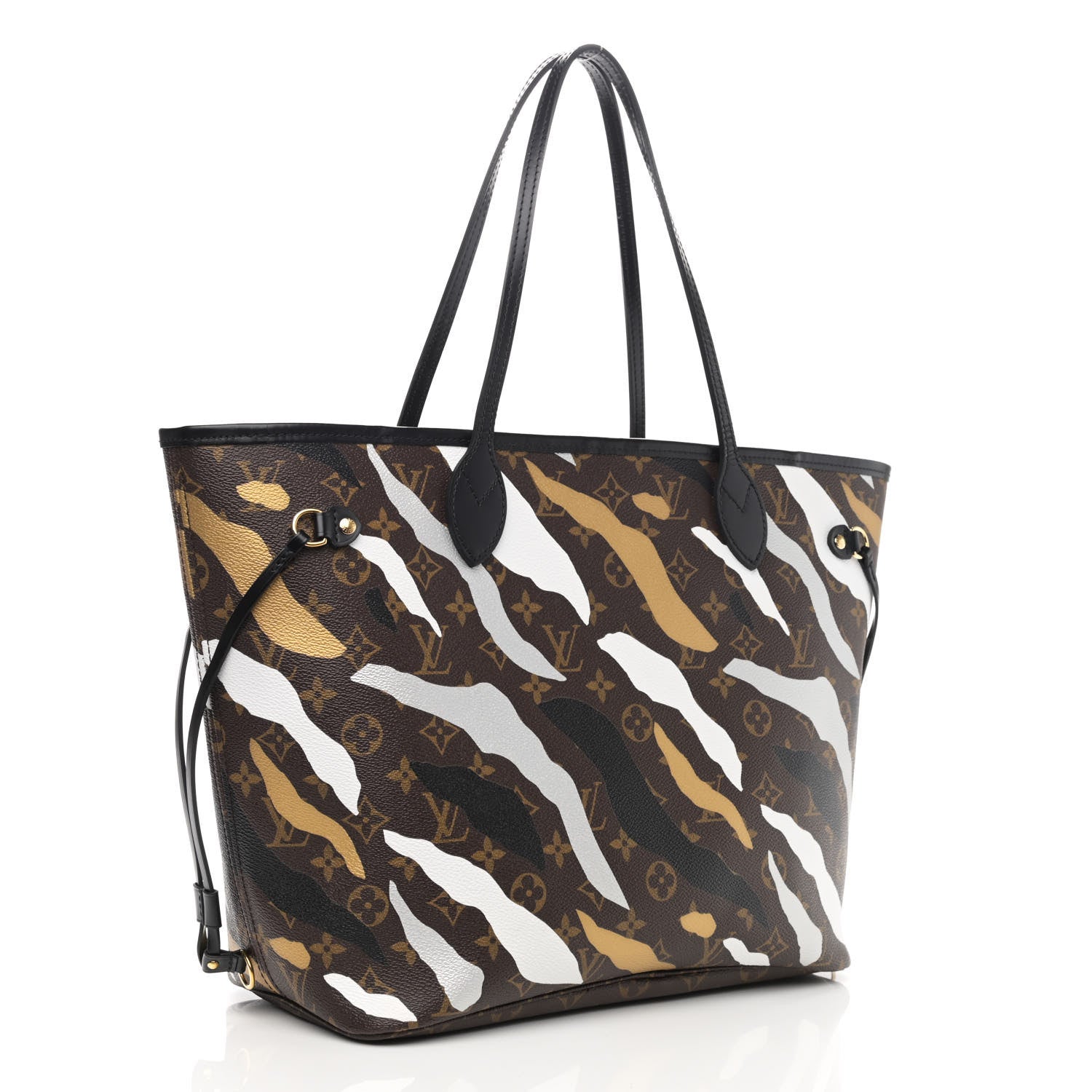 Louis Vuitton X LOL Monogram Neverfull MM Gold Silver 3 of 11