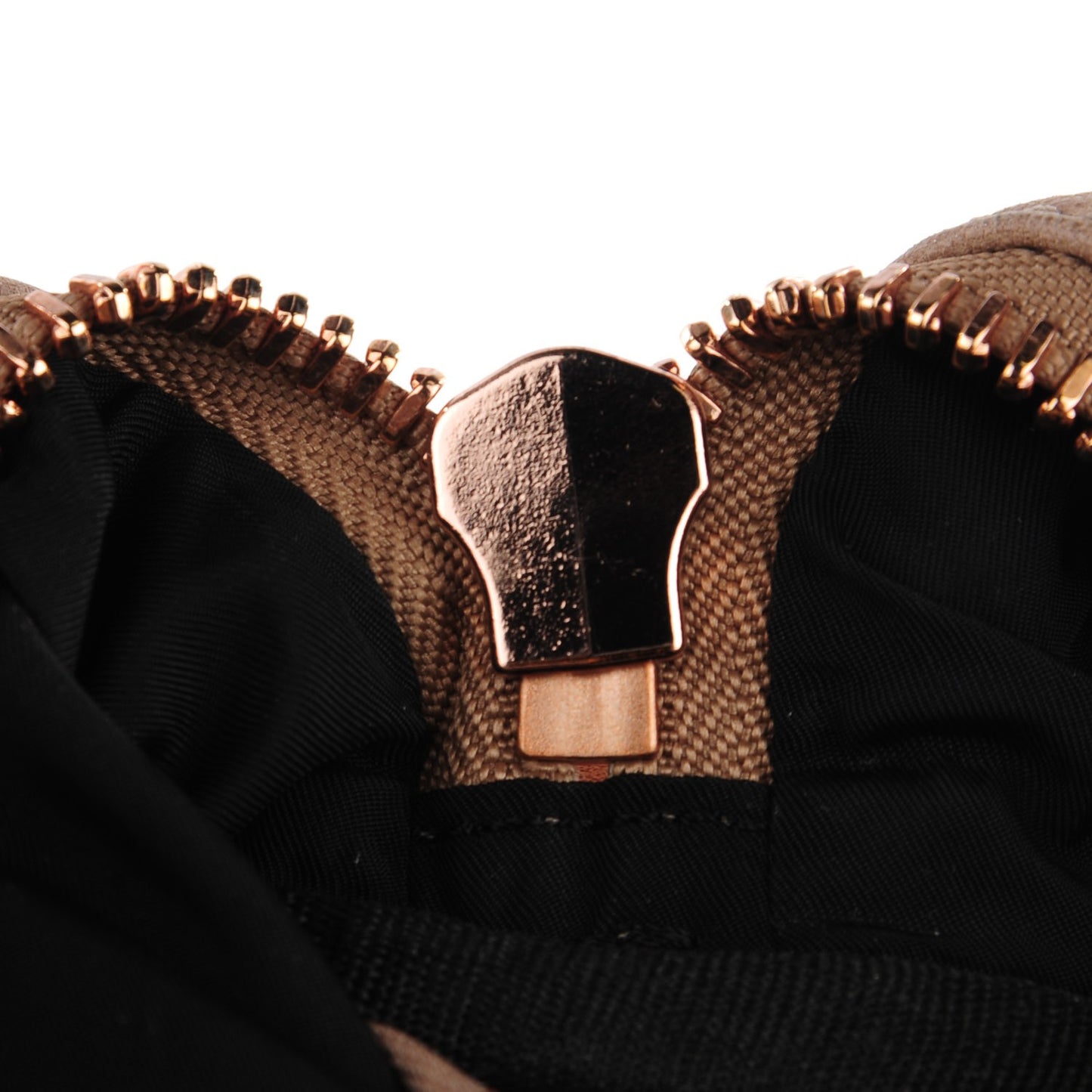 Pebbled Lambskin Rocco Latte Rose Gold Hardware