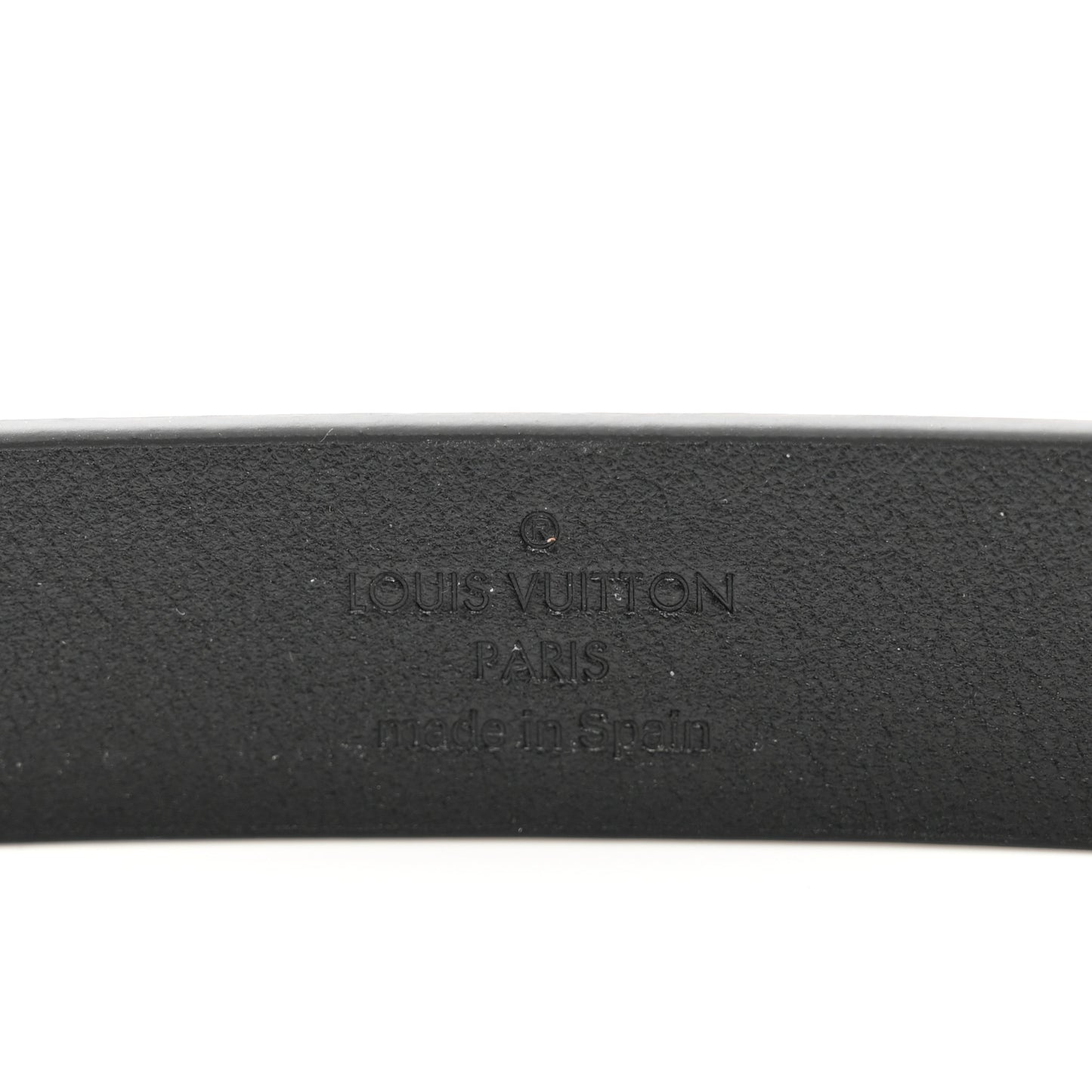Calfskin Embossed 20MM LV Initiales Belt 75 30 Black