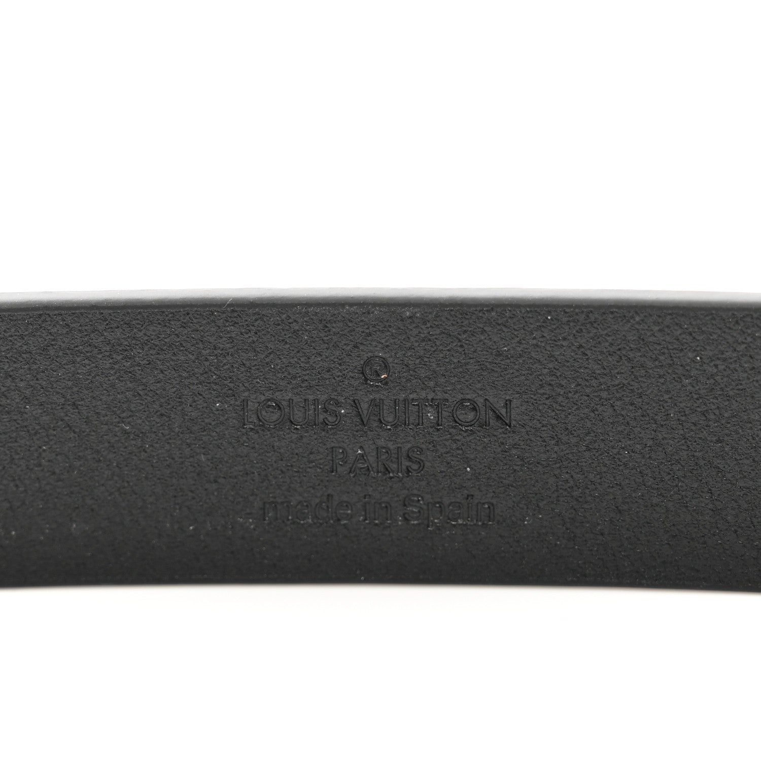 Louis Vuitton Calfskin Embossed 20MM LV Initiales Belt 75 30 Black 4 of 6