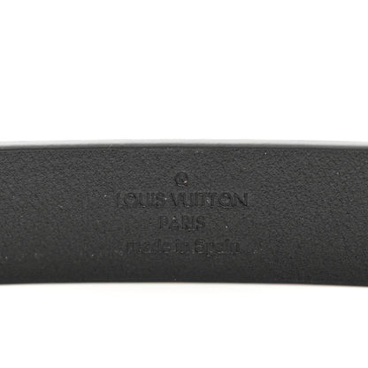 Louis Vuitton Calfskin Embossed 20MM LV Initiales Belt 75 30 Black 4 of 6
