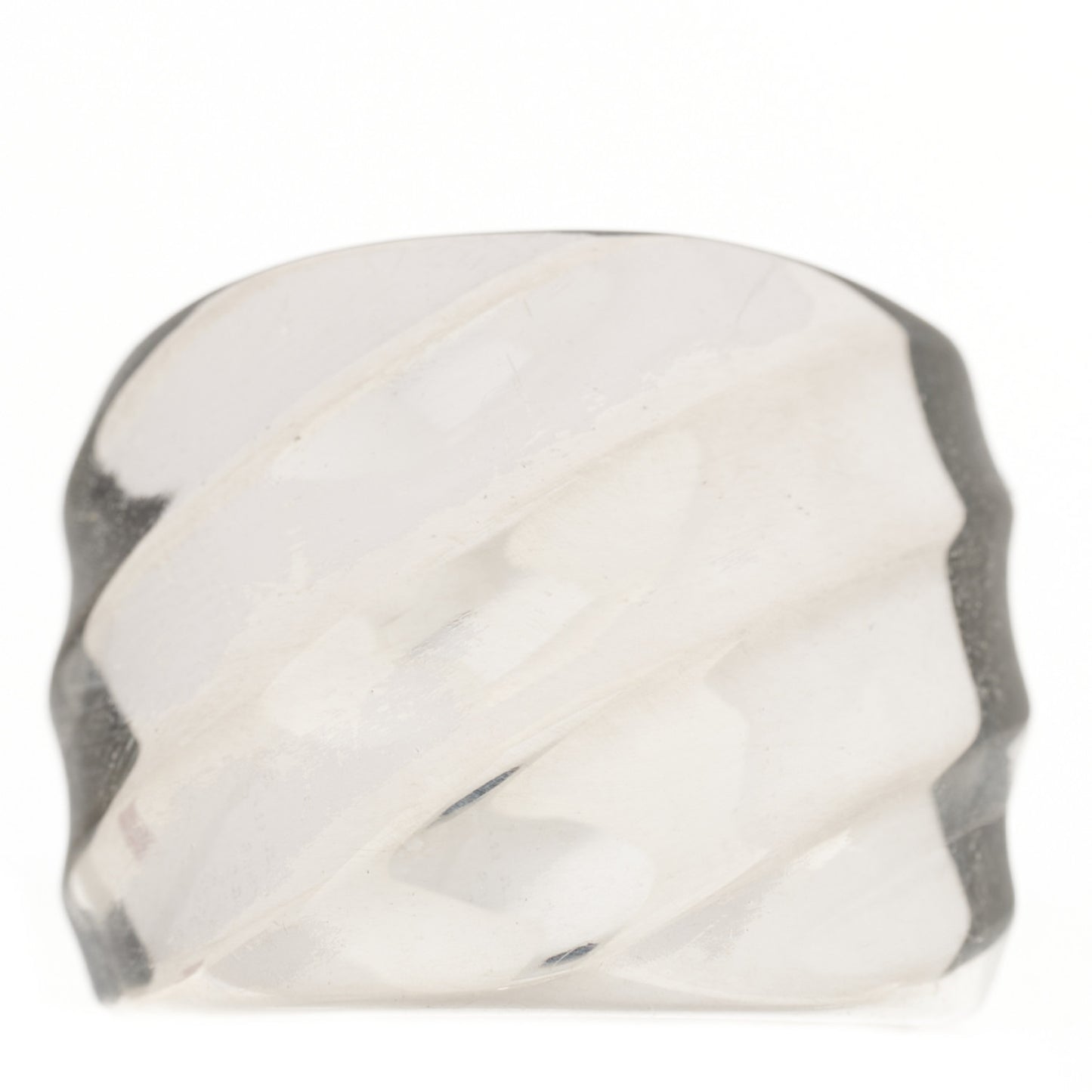 Sterling Silver Cable Edge Saddle Ring 54 7
