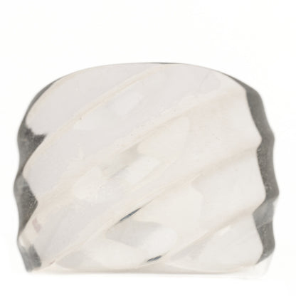 David Yurman Sterling Silver Cable Edge Saddle Ring 54 7 1 of 5