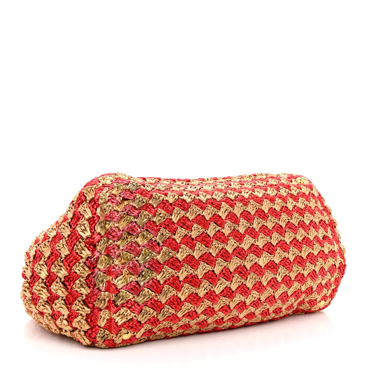 Raffia Crochet Large Tote Naturale Fuo