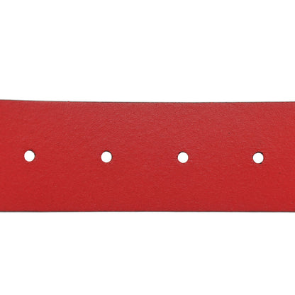 Gucci Selleria Calfskin Mens Interlocking G 37mm Belt 85 34 Rosso 3 of 5