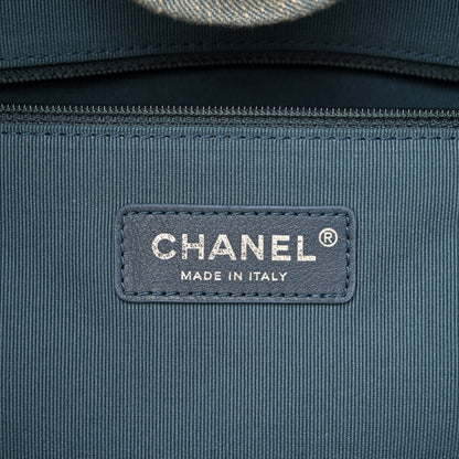Chanel Denim Small Deauville Tote Light Blue 8 of 13