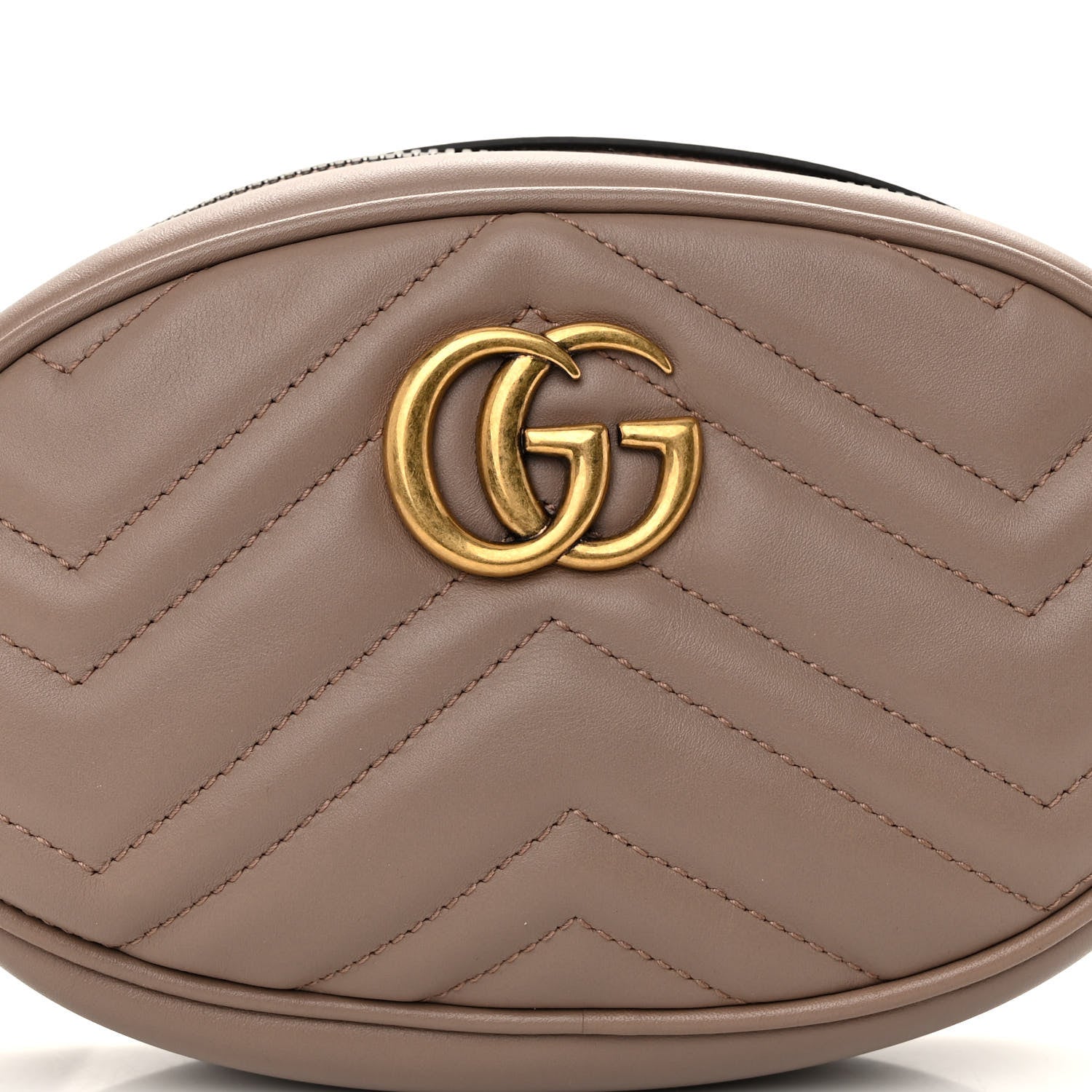 Gucci Calfskin Matelasse GG Marmont Belt Bag 95 38 Porcelain Rose 9 of 11