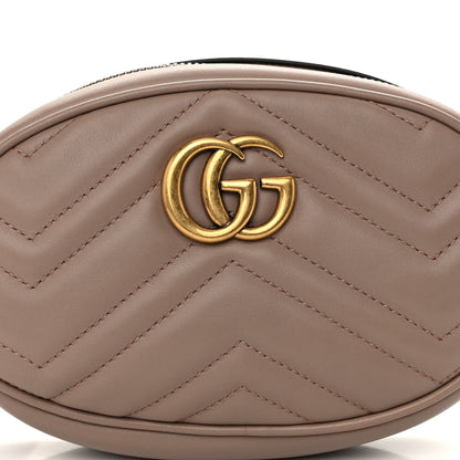 Gucci Calfskin Matelasse GG Marmont Belt Bag 95 38 Porcelain Rose 9 of 11