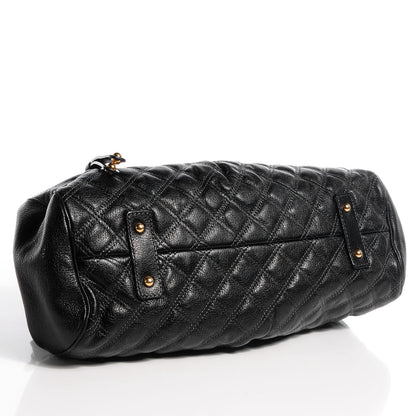 Marc Jacobs Quilted Calfskin East West Stam Black 4 of 9