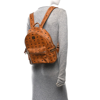 MCM Visetos Small Side Stud Stark Backpack Cognac 2 of 9