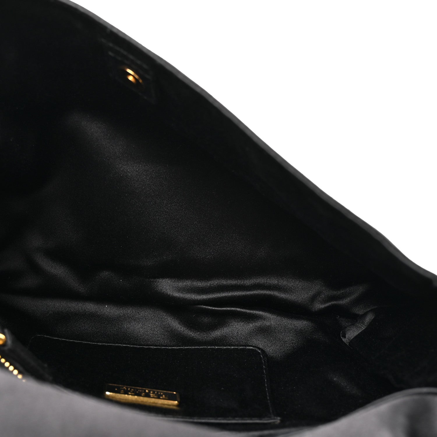 Prada Satin Pochette Bag Black 5 of 9