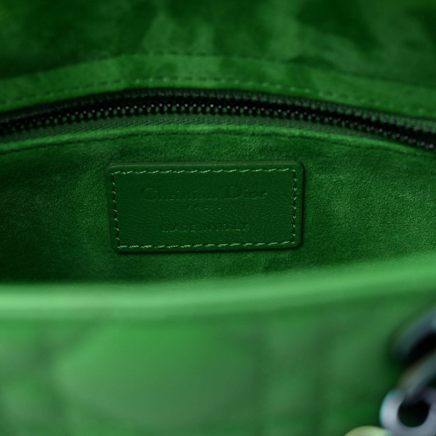 Christian Dior Lambskin Cannage Small Lady Dior Bright Green 5 of 8