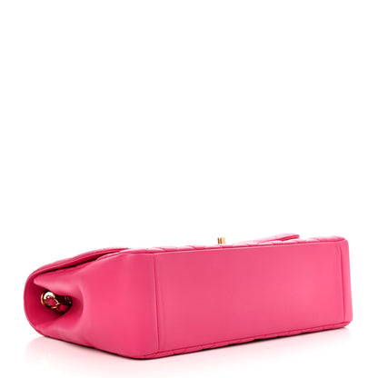 Chanel Lambskin Quilted Jumbo Mademoiselle Chic Flap Fuchsia 4 of 11