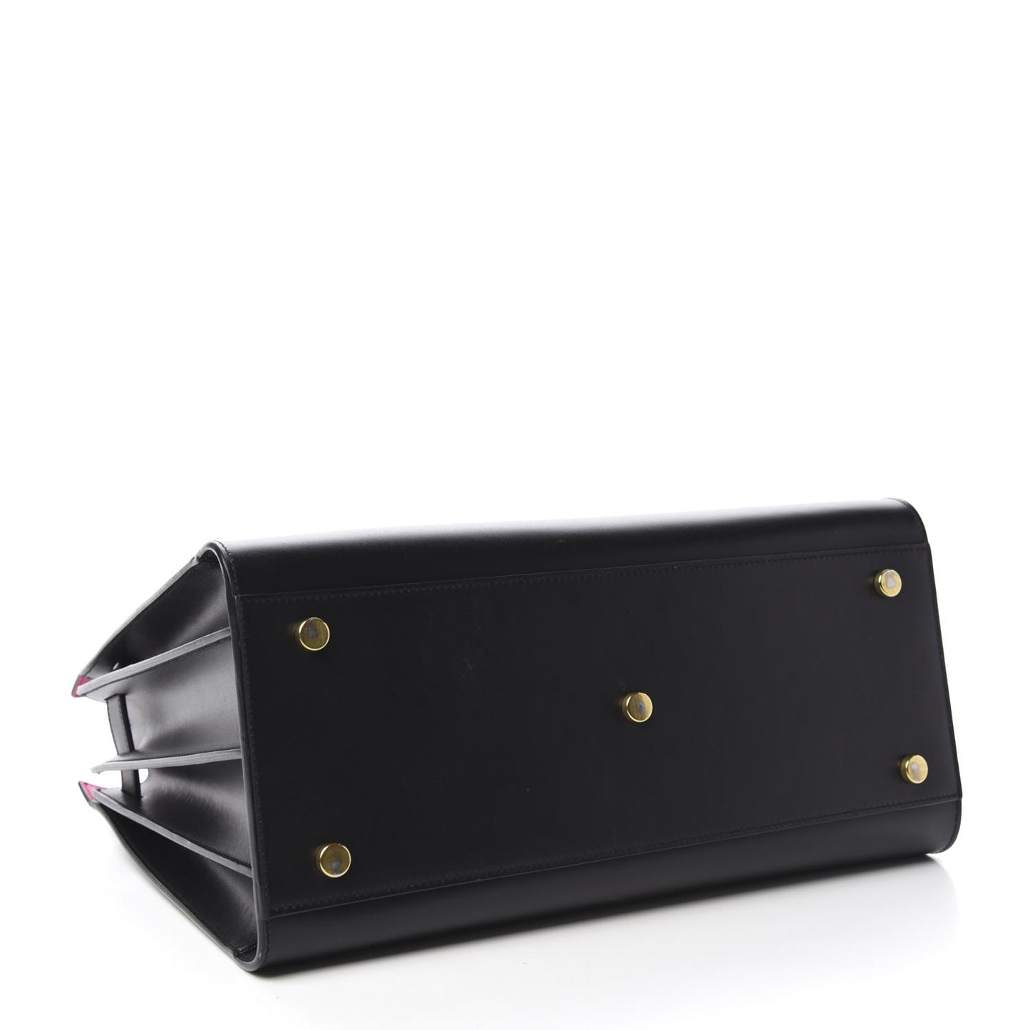 Calfskin Small Sac De Jour Black Fuchsia