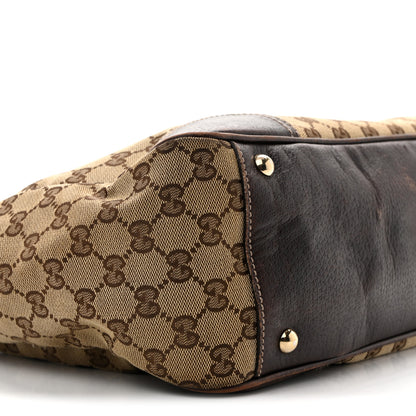 Gucci Monogram Medium Princy Tote Dark Brown 9 of 17