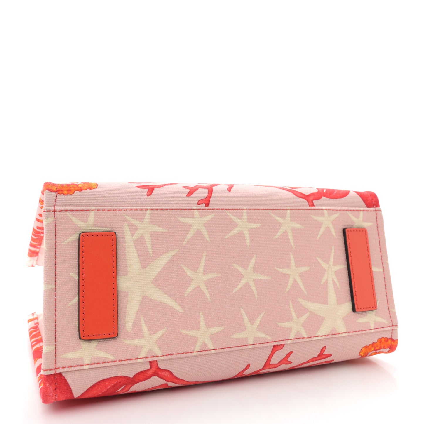 Canvas Barocco Sea Medusa Small Tote Coral