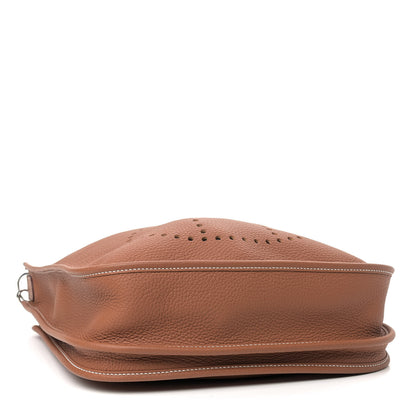 Hermes Taurillon Clemence Evelyne III PM Gold 4 of 9
