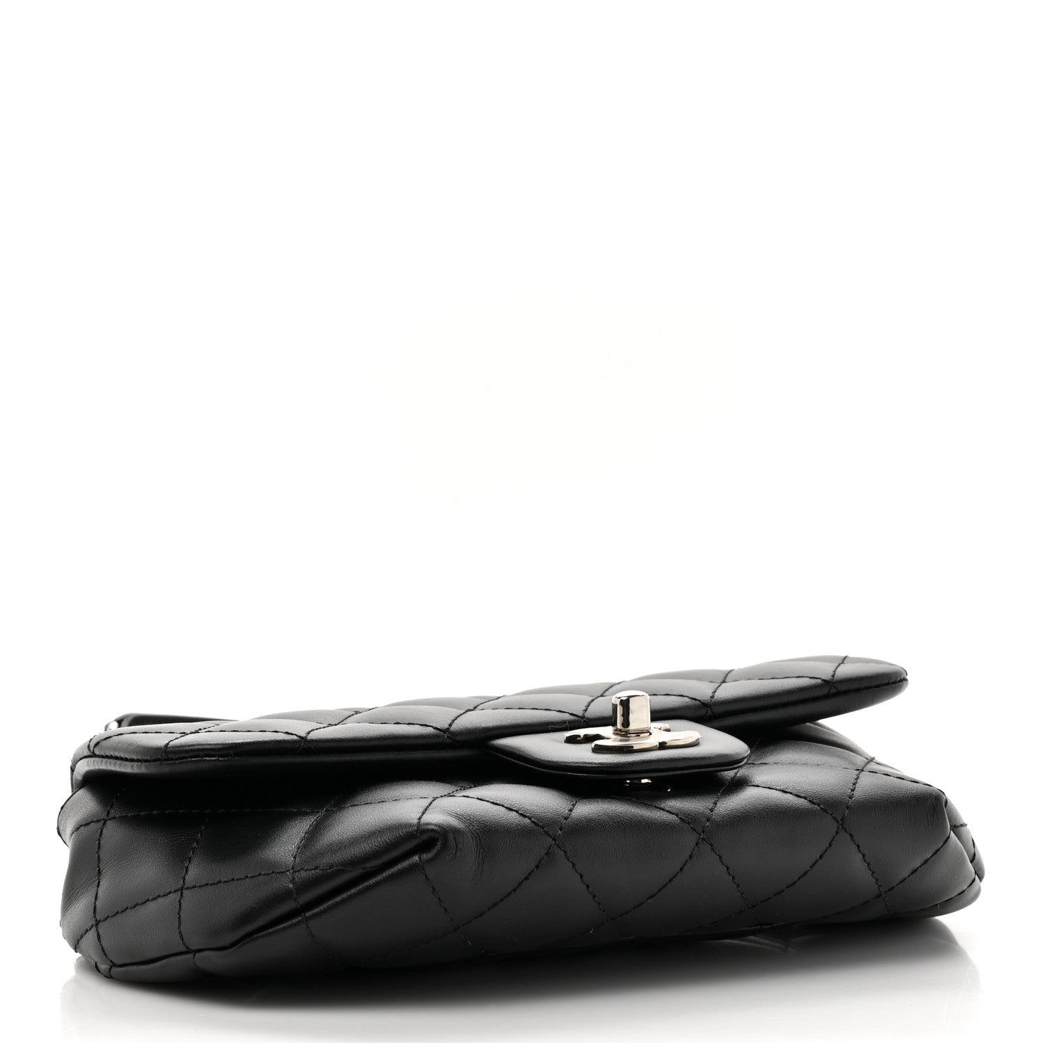 Chanel Calfskin Quilted CC Uniform Flap Belt Bag Black 4 of 10
