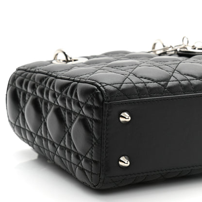 Christian Dior Lambskin Cannage Small Lucky Badges My Lady Dior Black 9 of 11