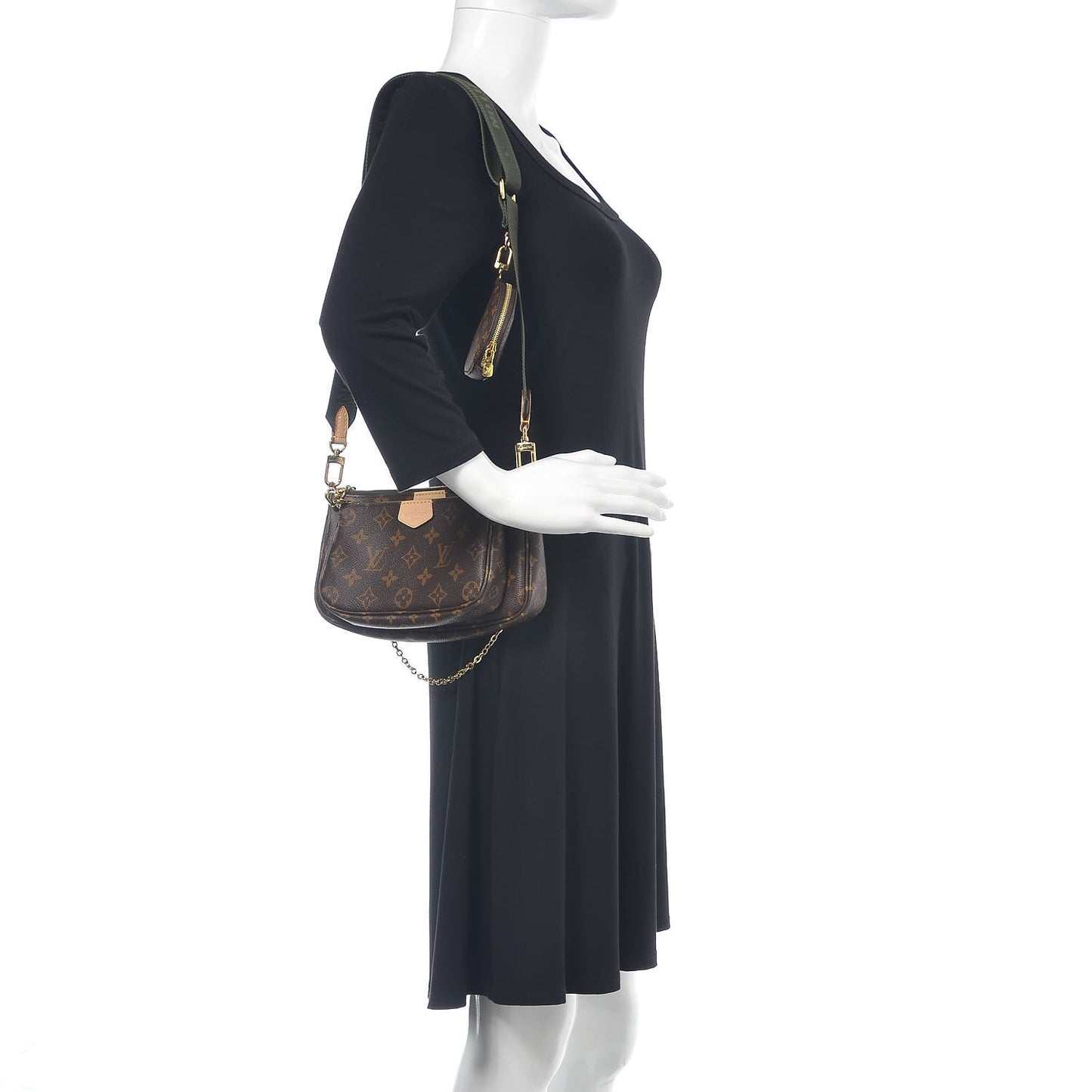 Monogram Multi Pochette Accessories Kaki