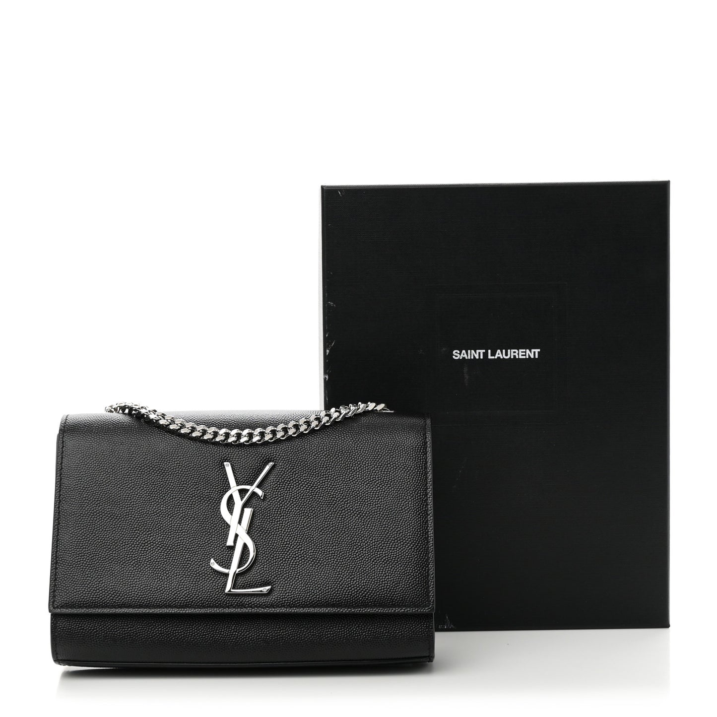 Grain De Poudre Small Monogram Kate Satchel Black