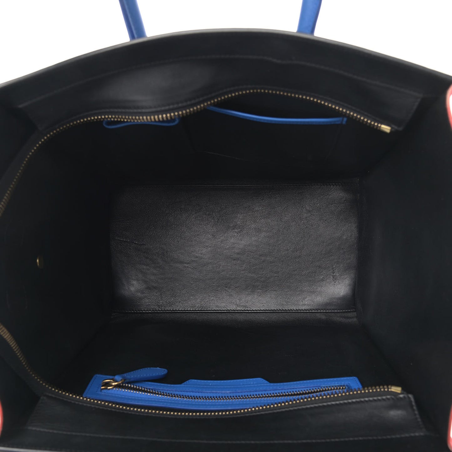Smooth Calfskin Mini Tri-Color Luggage Sunflower