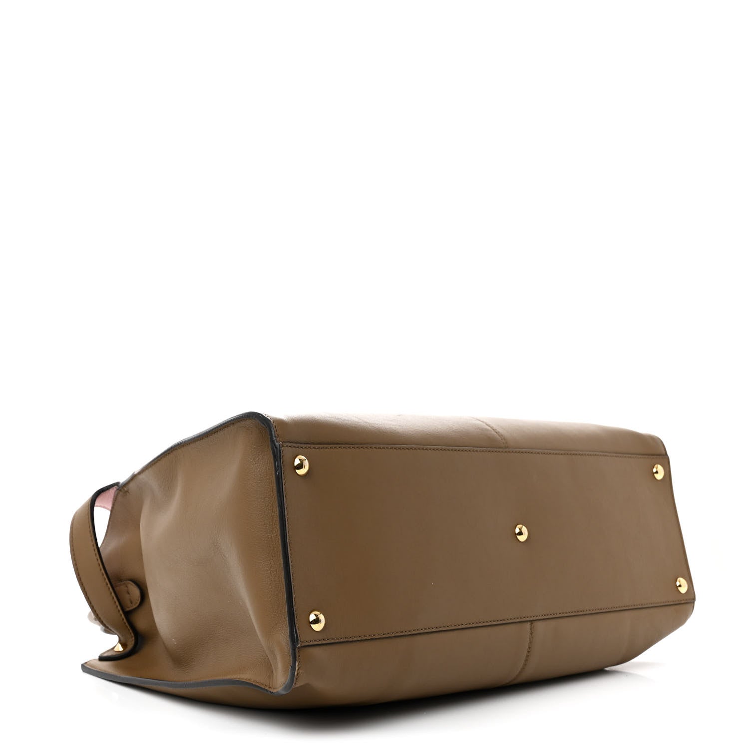 Fendi Vitello Seta Century Large Peekaboo X-Lite Fango Mandorlo 4 of 14