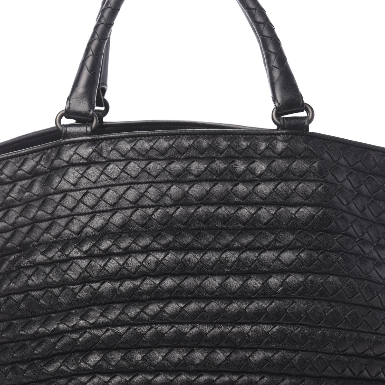Bottega Veneta Intrecciato Nappa Spiral Shopper Tote Black 11 of 13