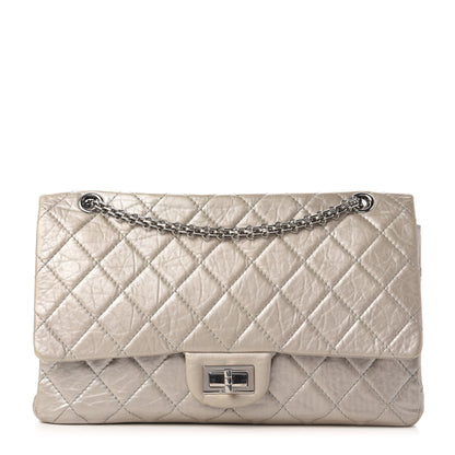 Chanel Metallic Aged Calfskin Quilted 2.55 Reissue 227 Flap Silver 1 of 11